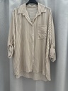 Camisa de rayas mujer(beige)